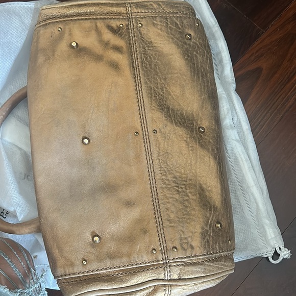 💯 authentic Chloe saddle handbag gold bag vintage - Picture 13 of 16